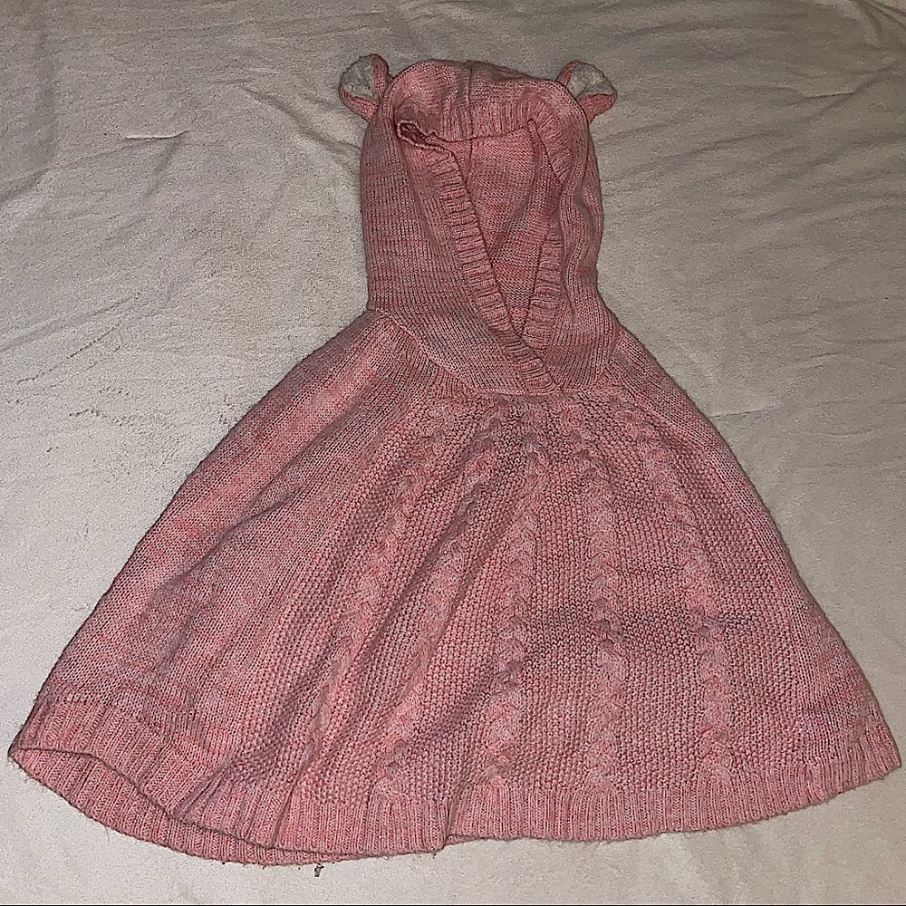Girls Genuine Kids Oshkosh Cape Poncho Pink sz 5t